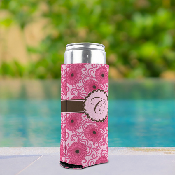 Gerbera Daisy Can Cooler - Tall 12oz - In Context