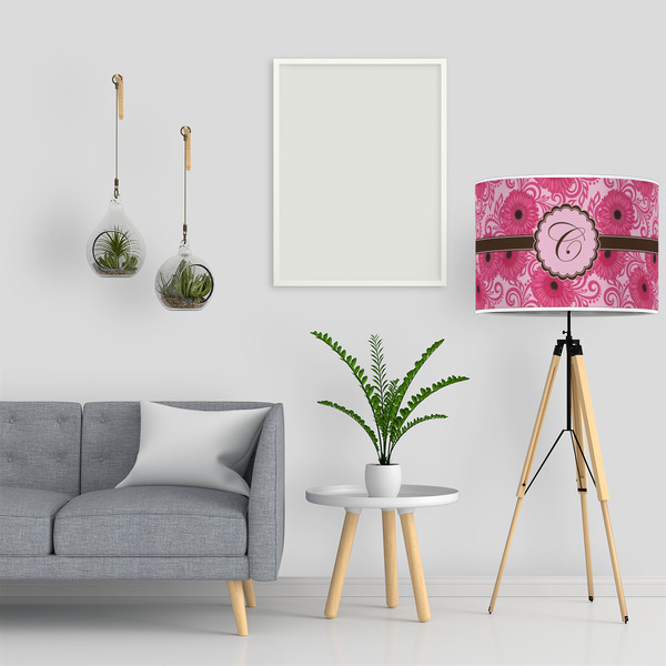 Gerbera Daisy 16" Drum Lampshade - LIFESTYLE