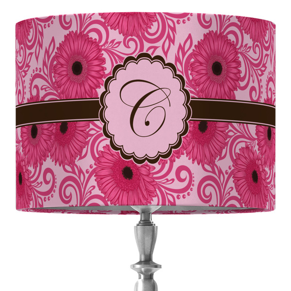 Custom Gerbera Daisy 16" Drum Lamp Shade - Fabric (Personalized)