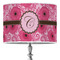Gerbera Daisy 16" Drum Lampshade - ON STAND (Poly Film)