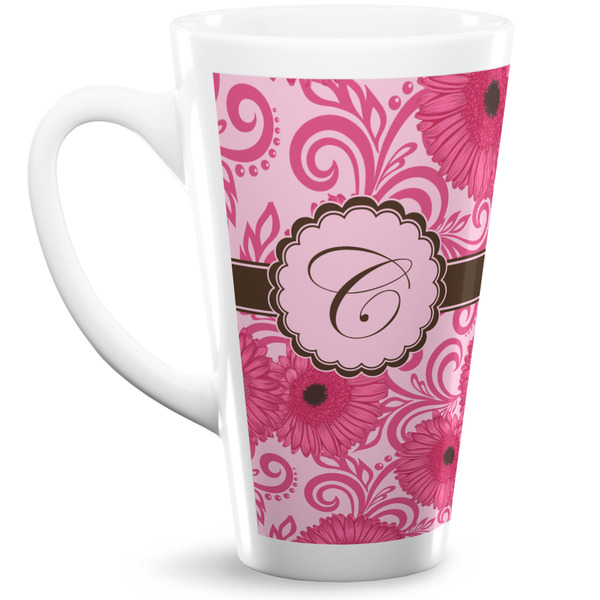 Custom Gerbera Daisy 16 Oz Latte Mug (Personalized)