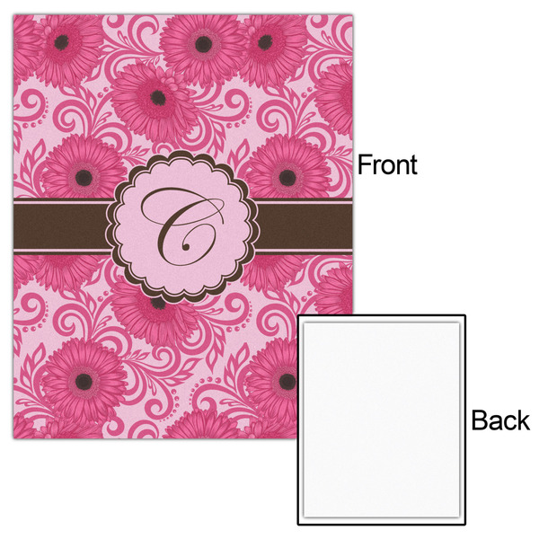 Gerbera Daisy 16x20 - Matte Poster - Front & Back