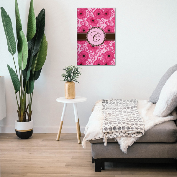 Gerbera Daisy 20x30 Wood Print - In Context