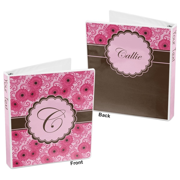 Gerbera Daisy 3-Ring Binder Front and Back