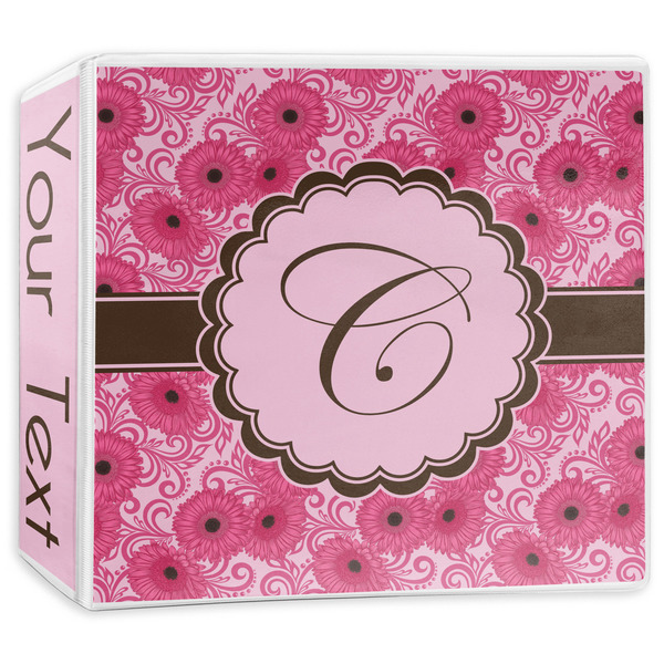 Custom Gerbera Daisy 3-Ring Binder - 3 inch (Personalized)