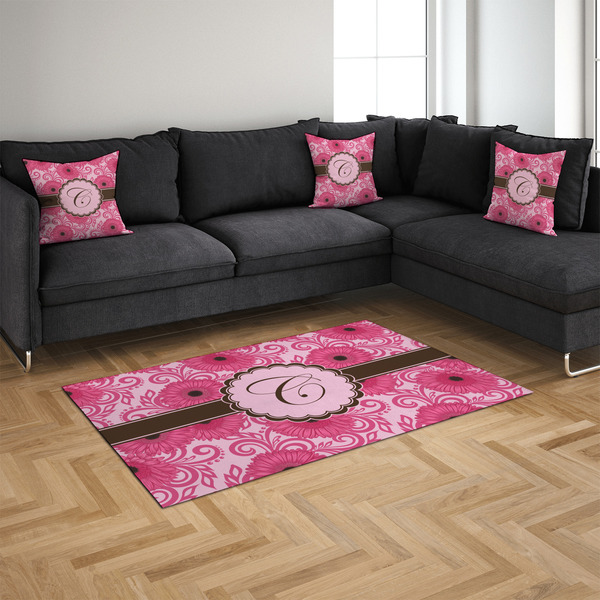 Gerbera Daisy 4'x6' Indoor Area Rugs - IN CONTEXT
