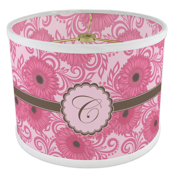 Gerbera Daisy 8" Drum Lampshade - ANGLE Poly-Film