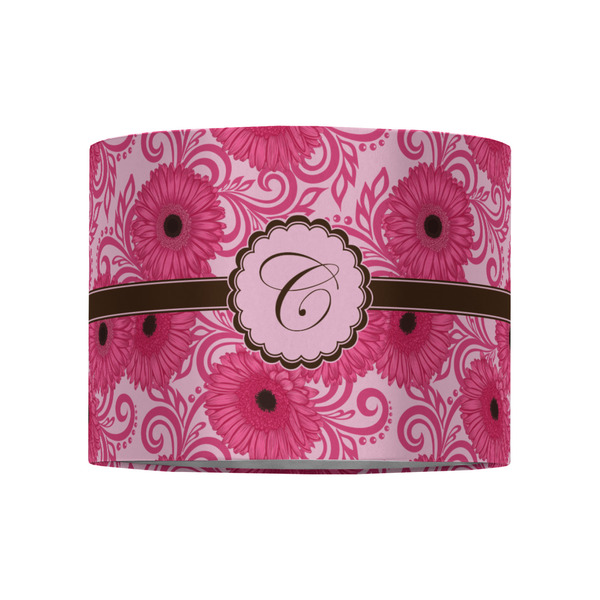 Gerbera Daisy 8" Drum Lampshade - FRONT (Fabric)
