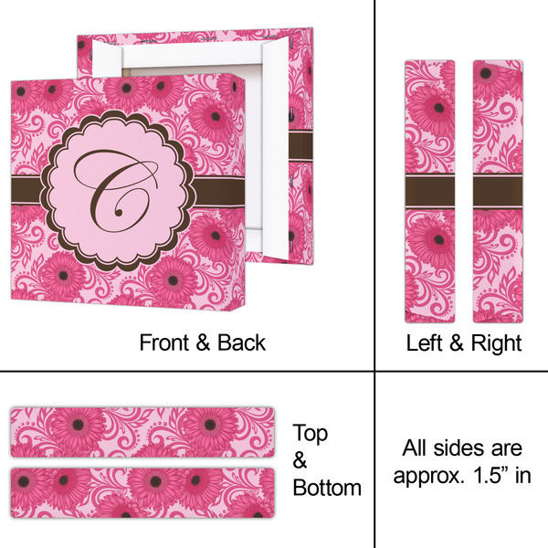 Gerbera Daisy 8x8 - Canvas Print - Approval