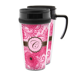 Gerbera Daisy Acrylic Travel Mug (Personalized)