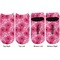 Gerbera Daisy Adult Ankle Socks - Double Pair - Front and Back - Apvl