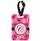 Gerbera Daisy Metal Luggage Tag w/ Initial