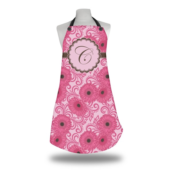 Custom Gerbera Daisy Apron w/ Initial