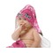 Gerbera Daisy Baby Hooded Towel on Child