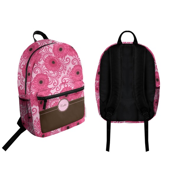 Gerbera Daisy Backpack front and back - Apvl