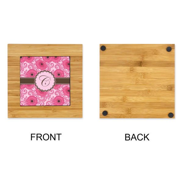 Gerbera Daisy Bamboo Trivet with 6" Tile - APPROVAL