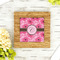 Gerbera Daisy Bamboo Trivet with 6" Tile - LIFESTYLE