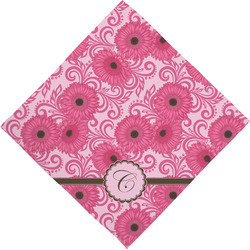 Gerbera Daisy Dog Bandana Scarf w/ Initial