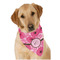 Gerbera Daisy Dog Bandana Scarf w/ Initial