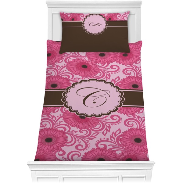 Custom Gerbera Daisy Comforter Set - Twin (Personalized)
