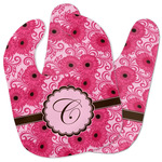 Gerbera Daisy Baby Bib w/ Initial