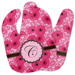 Gerbera Daisy Baby Bib w/ Initial