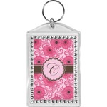 Gerbera Daisy Bling Keychain (Personalized)