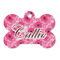 Gerbera Daisy Bone Shaped Dog ID Tag (Personalized)