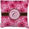 Gerbera Daisy Faux-Linen Throw Pillow 18" (Personalized)