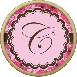 Gerbera Daisy Cabinet Knob - Gold (Personalized)