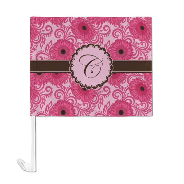Gerbera Daisy Car Flag - Large - FRONT