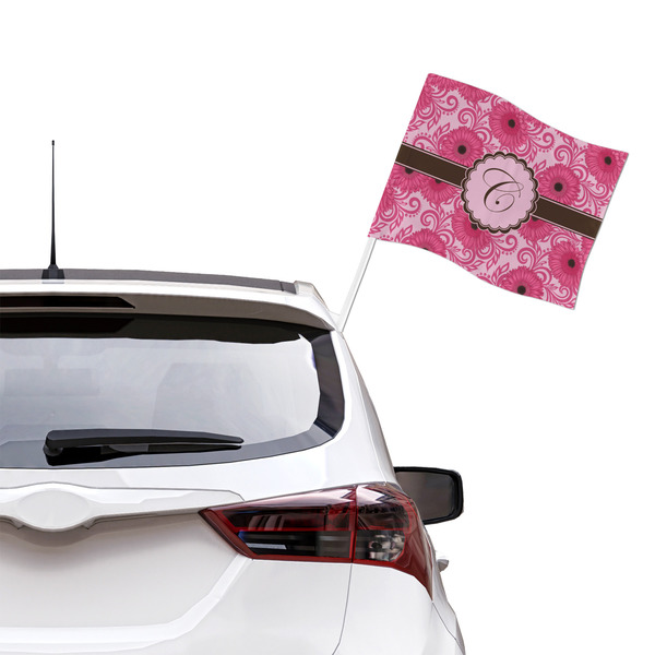 Gerbera Daisy Car Flag - Large - LIFESTYLE