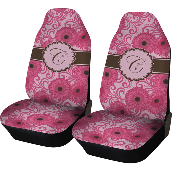 Custom Gerbera Daisy Car Seat Covers (Set of Two) (Personalized)