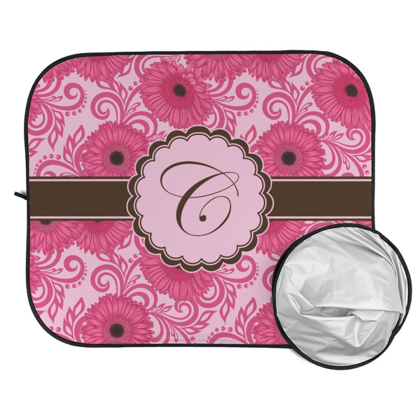 Gerbera Daisy Car Sun Shades - FOLDED & UNFOLDED