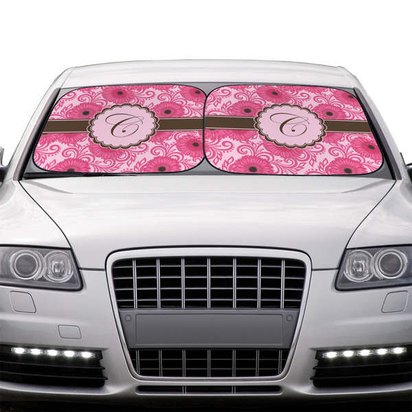Gerbera Daisy Car Sun Shades - IN CONTEXT