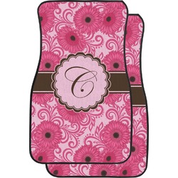 Gerbera Daisy Car Floor Mats (Front Seat) (Personalized)