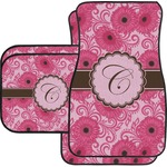 Gerbera Daisy Car Floor Mats Set - 2 Front & 2 Back (Personalized)