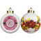 Gerbera Daisy Ceramic Christmas Ornament - Poinsettias (APPROVAL)