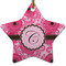 Gerbera Daisy Ceramic Flat Ornament - Star (Front)