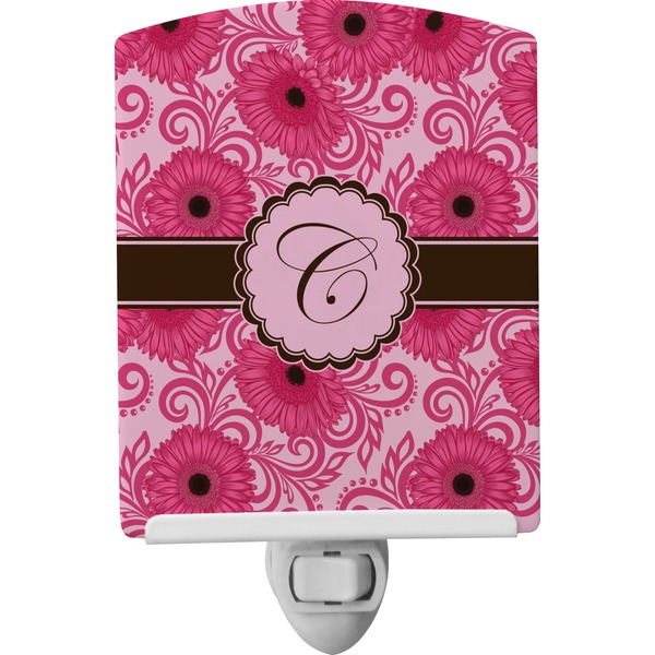 Custom Gerbera Daisy Ceramic Night Light (Personalized)