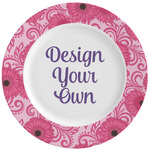 Gerbera Daisy Ceramic Dinner Plates (Set of 4) (Personalized)