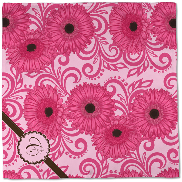 Gerbera Daisy Cloth Napkins - Personalized Dinner (Full Open)