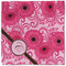 Gerbera Daisy Cloth Napkins - Personalized Lunch (Single Full Open)