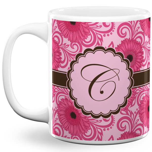 Custom Gerbera Daisy 11 Oz Coffee Mug - White (Personalized)
