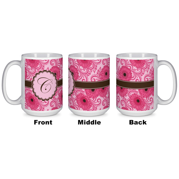 Gerbera Daisy Coffee Mug - 15 oz - White APPROVAL