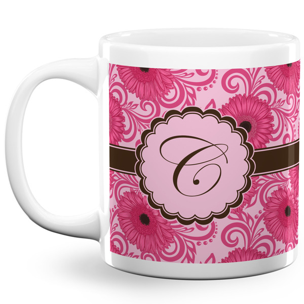 Gerbera Daisy Coffee Mug - 20 oz - White