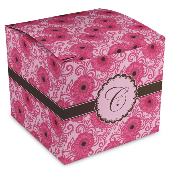 Custom Gerbera Daisy Cube Favor Gift Boxes (Personalized)