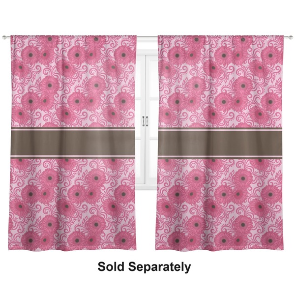 Gerbera Daisy Curtain 80x84 - Lined