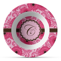 Gerbera Daisy Plastic Bowl - Microwave Safe - Composite Polymer (Personalized)