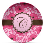 Gerbera Daisy Microwave Safe Plastic Plate - Composite Polymer (Personalized)